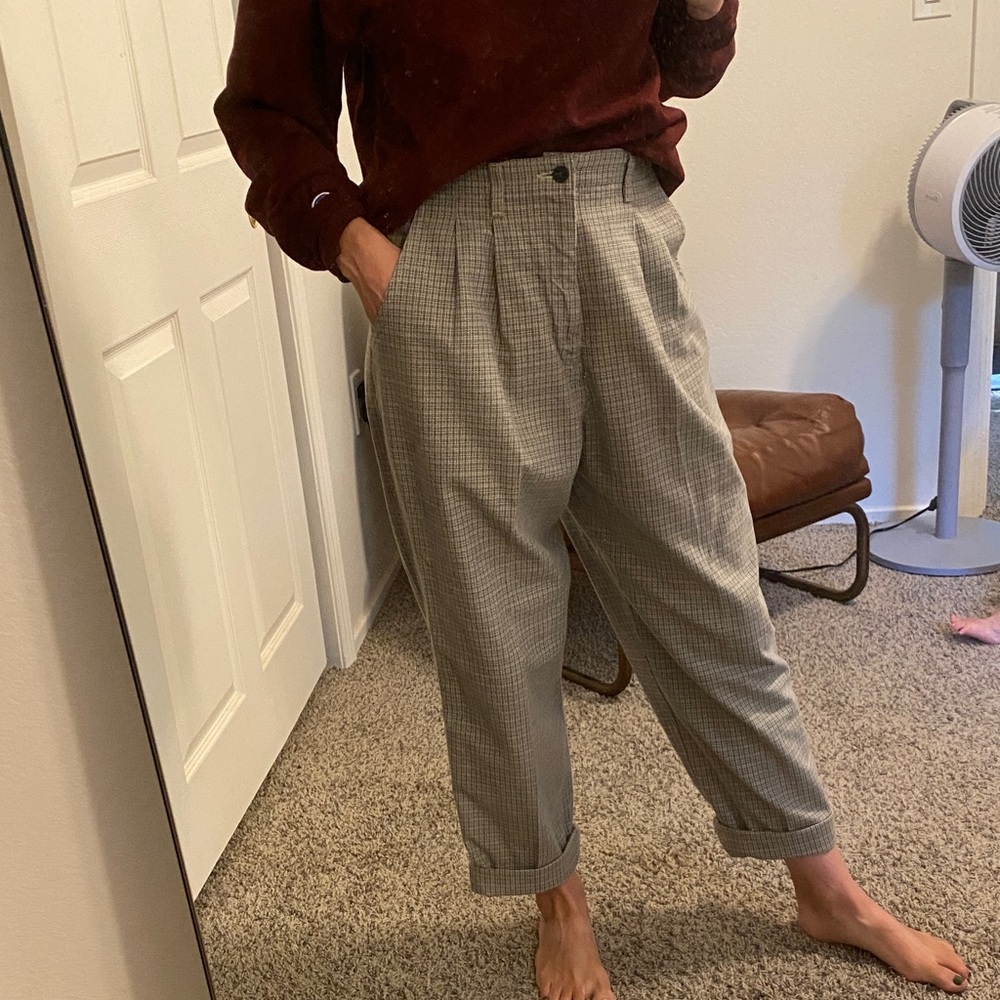 Lee casuals vintage Plaid Trousers medium